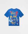 All We Ask Is Trust Graphic Short Sleeve Tee - Blue