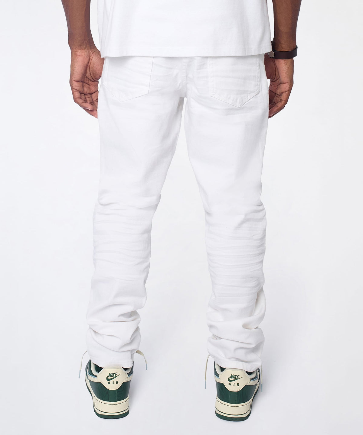 Arctic Distressed Skinny Jeans - White