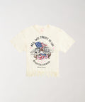 All We Trust Women's Graphic Short Sleeve Tee - Cream
