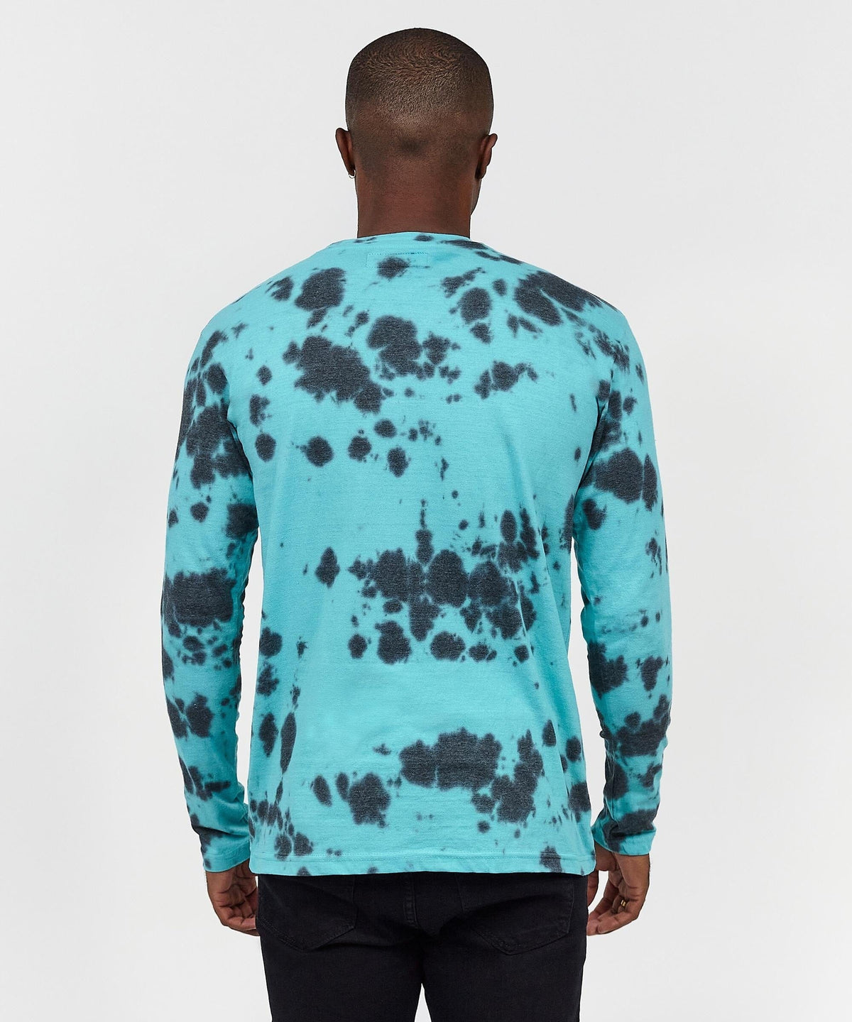 Aqua Smile Long Sleeve Tee - Blue