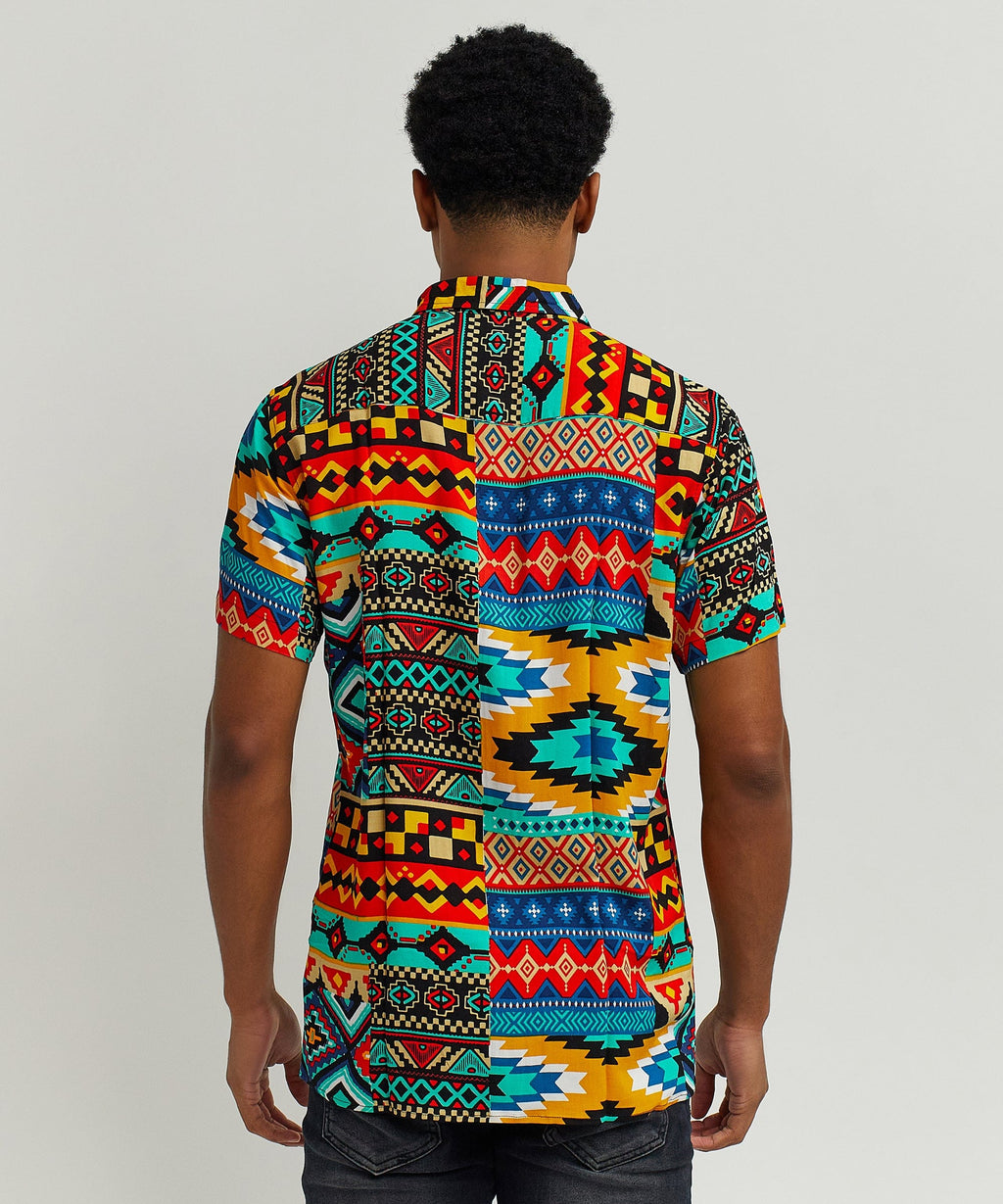 Aztec Print S/S Shirt